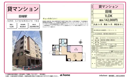 Brand New 1LDK Condo Near Station in Tabatashimmachi 0