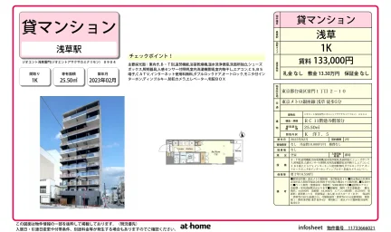 Modern Studio Condo Near Station in Kaminarimon 0