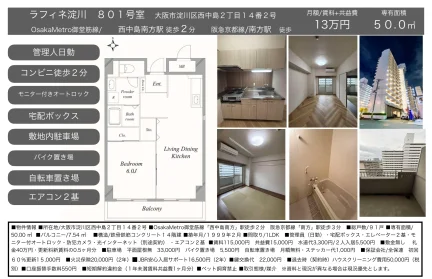 ラフィネ淀川 801号 0