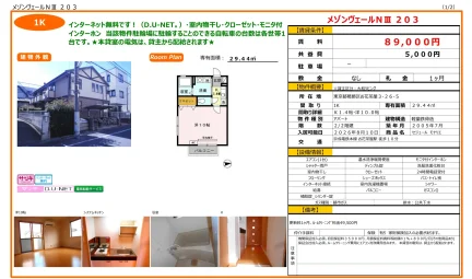 セジュール モナリエ 203号 0
