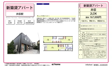 Brand New 2LDK Condo Near Station in Kamiigusa 0