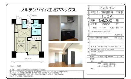 ノルデンハイム江坂アネックス 1202号 0
