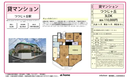 Classic 3LDK Condo in Jindaijihigashimachi 0