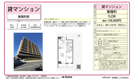 Modern 1LDK Condo in Shiohama 0