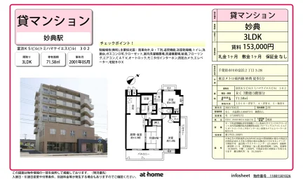 3LDK Condo Near Station in Tomihama 0