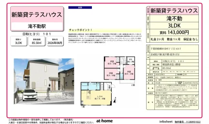 Brand New 3LDK in Kanasugicho 0