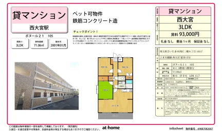3LDK Condo in Mihashi 0
