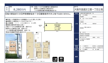 大阪市浪速区立葉一丁目土地 0