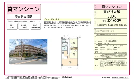 2LDK Condo Near Station in Minamiyukigaya 0