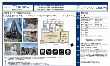 ザ・ファインタワー大阪肥後橋 22号 0
