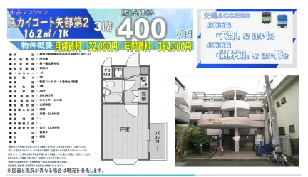 Well-Kept Studio Condo Near Station in Yabe 0