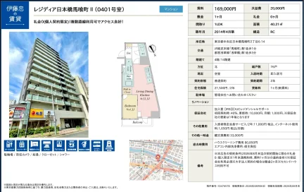 レジディア日本橋馬喰町II 0401号 0