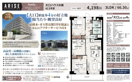 大口ハウスB棟 413号 0
