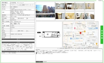 クラウンハイム北心斎橋フラワーコート 203号 0