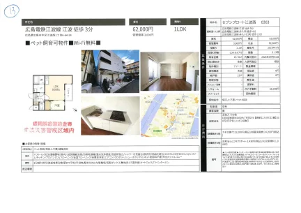 セブンプロート江波西 303号 0