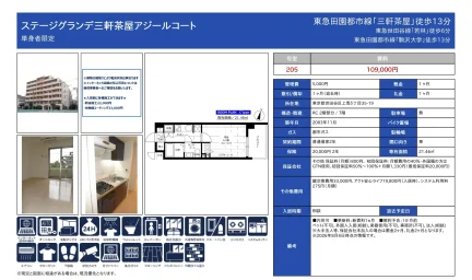 ステージグランデ三軒茶屋アジールコート 205号 0