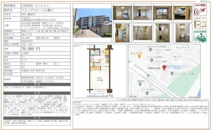 リビングステージ広瀬川 309号 0