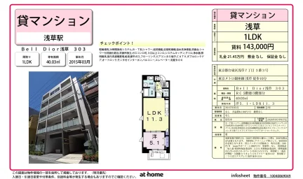 1LDK Condo in Asakusabashi 0