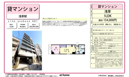 Modern 1LDK Condo in Imado 0