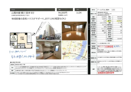 アールヴォレ楠木 1101号 0