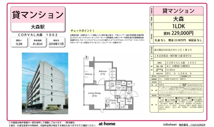 Modern 1LDK Condo Near Station in Omorikita 0