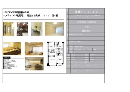 コスモ川ロアーバ フォルム三番館 402号 0