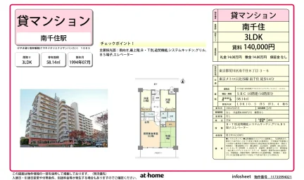 Charming 3LDK Condo in Minamisenju 0