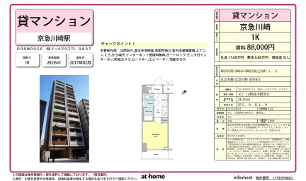 Modern Studio Condo in Horinochicho 0