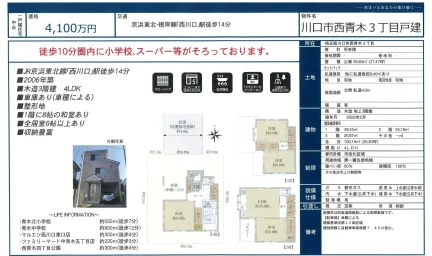 川口市西青木3丁目戸建 4LDK 0