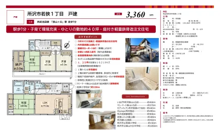 所沢市若狭1丁目戸建 4LDK 0
