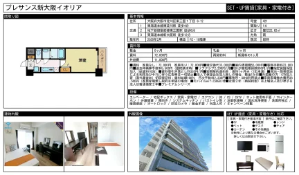 プレサンス新大阪イオリア 421号 0