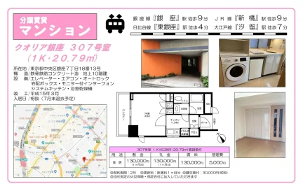 クオリア銀座 307号 0