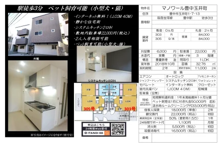 マノワール豊中玉井町 303号 0