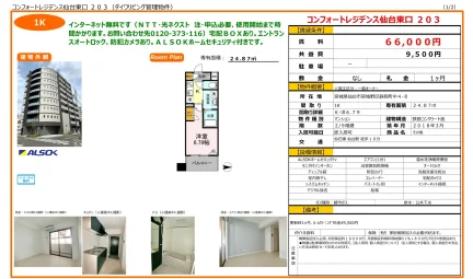 コンフォートレジデンス仙台東口 203号 0