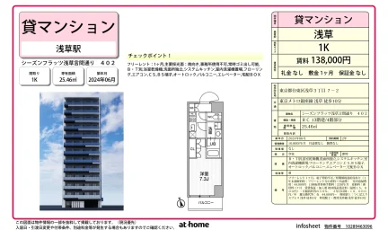 Brand New Studio Condo in Asakusabashi 0