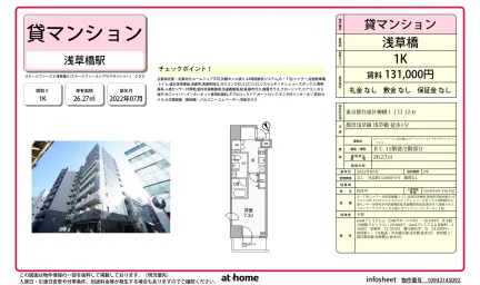 Modern Studio Condo Near Station in Yanagibashi 0
