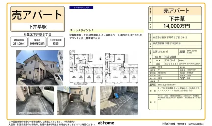 東京都杉並区下井草３丁目 アパート 0