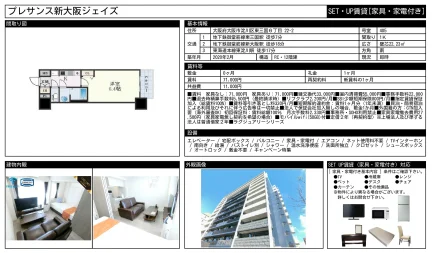 プレサンス新大阪ジェイズ 405号 0