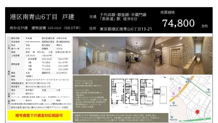 港区南青山6丁目 戸建 4LDK+2マルチスペース+3バスルーム+4トイレ 0