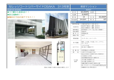 セレッソコートリバーサイド 313号 0