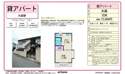 Well-Kept 1DK Condo Near Station in Sanno 0