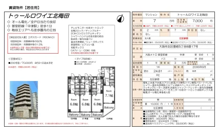 トゥールロワイエ北梅田 1K 0