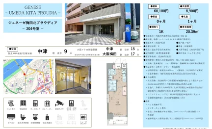 ジュネーゼ梅田北プラウディア 204号 0