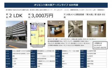 オリエント新大阪アーバンライフ 609号 0