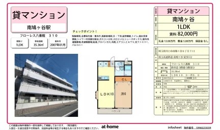 1LDK Condo Near Station in Minamihatogaya 0