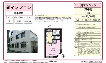 Studio Condo Near Station in Higashinakano 0