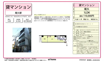 Modern 1LDK Condo in Nishiogu 0