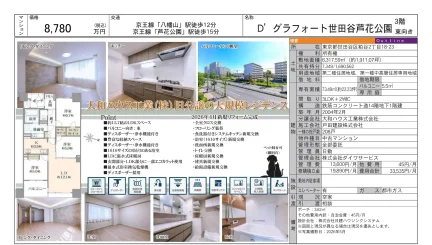 D'グラフォート世田谷芦花公園 3号 0