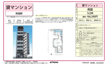 Brand New 1LDK Condo Near Station in Ryogoku 0
