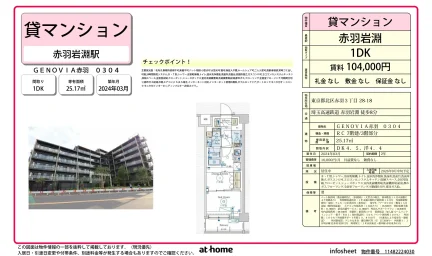 Brand New 1DK Condo in Akabanenishi 0